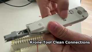 Como usar a ferramenta Krone Punch Down para o Módulo Krone
