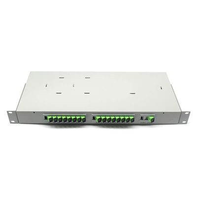 Rack Tipo 19 polegadas 1U 2U Fibra PLC Splitter SM Sistema CATV