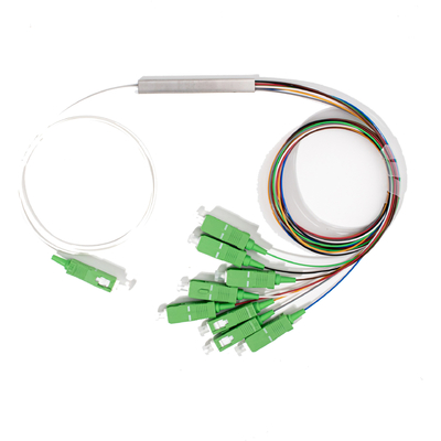Fibra Óptica 1X8 Mini PLC splitter SC APC Conector 0,9mm, 1M