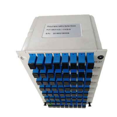 SC UPC 1:64 Divisor PLC tipo cassete de fibra óptica 1m, 1,5m