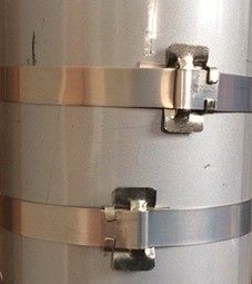 Stainless Steel 1/4 Inch Width*0.12 mm Thickness 100 Pcs Pack Ear-lock Banding Strap Buckle