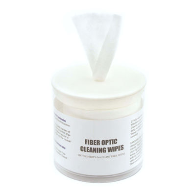 90 Wipes Fiber Optic Cleaner For Cable Assembly Production Fiber Optic Wipes Lint Free