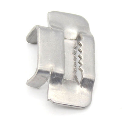 Silver 201 304 Stainless Steel Strap Buckle With High Tensile Strength