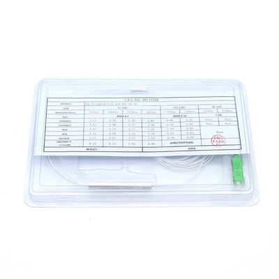 1X2 1X4 1X8 1X16 1X32 Mini Type PLC Splitter with SC UPC SC APC Connector for Fiber Optic Sensors