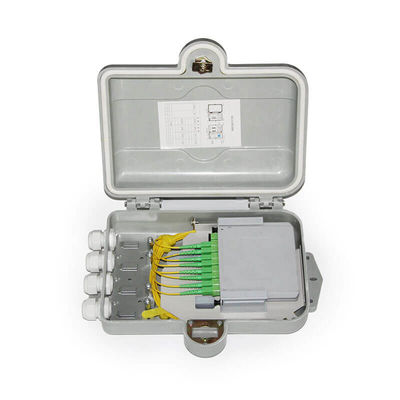 Outdoor PC ABS Case Fiber Optic Splitter Distribution box 8 Cores
