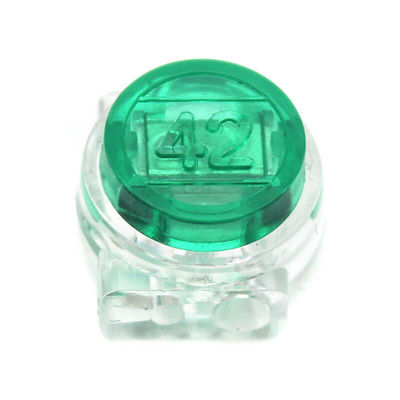 Gel Filled Green  Butt Connector Terminals Clear Plastic Case