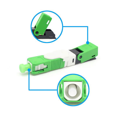 Pre-embeded SC/APC Fiber Optic Field Assembly Connector