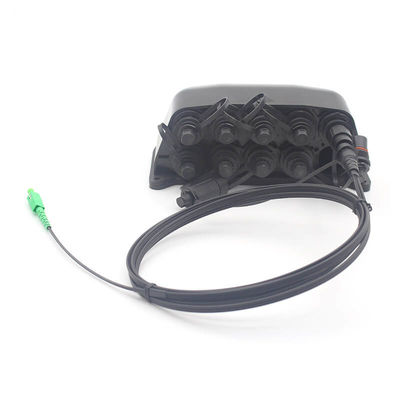 Pole mounted 10 Port NAP Pre-Connected Fiber Optic Box