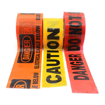 Fiber Optic Non-detectable Underground Warning Tape Customized Size/Color