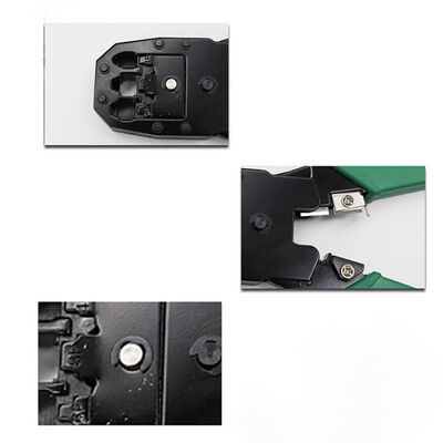 High‑carbon steel 3-in-1 Modular RJ11/RJ12/RJ45 Network Crimping Tool