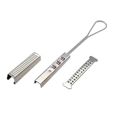 201 Stainless Steel 1 - 2 Pair FTTH Hardware Drop Wire Tension Clamp