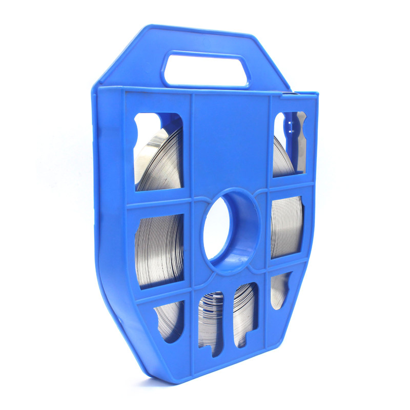 201/304/316 Adjustable Length Fixing Pipes Strapping Stainless Steel Banding Strap in Blue