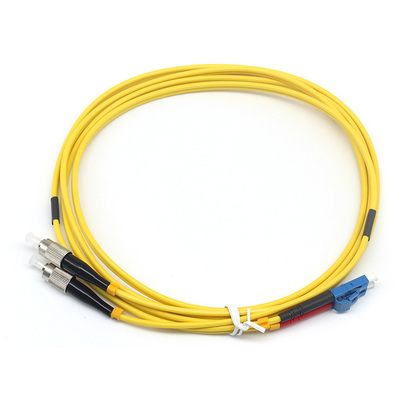 LSZH 3.0mm St Lc Fiber Patch Cable 2.0mm Duplex LC UPC To FC UPC SM