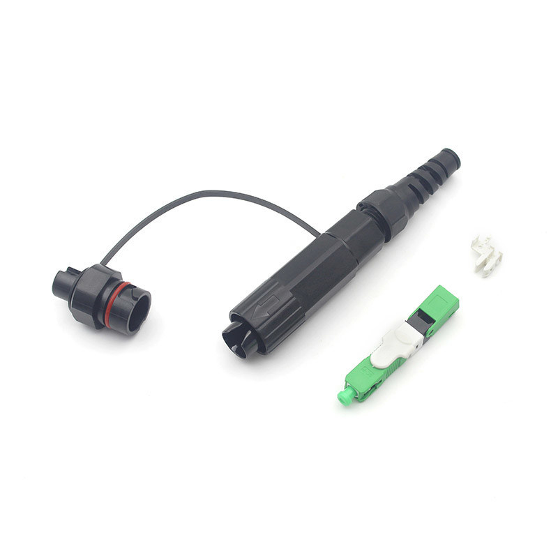Huawei Compatible Mini SC Waterproof Field Assembly FTTH connector For FTTH Drop Cable And Round Cable