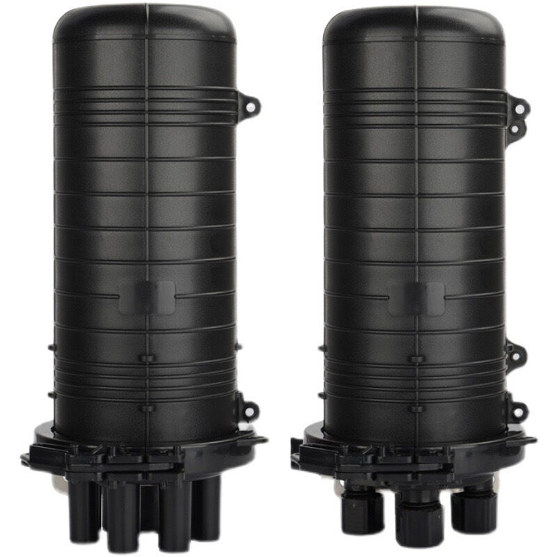 Outdoor IP68 Waterproof 96 Fibers Dome Fiber Optic Splice Closure 1 In 4 Out With Adapters