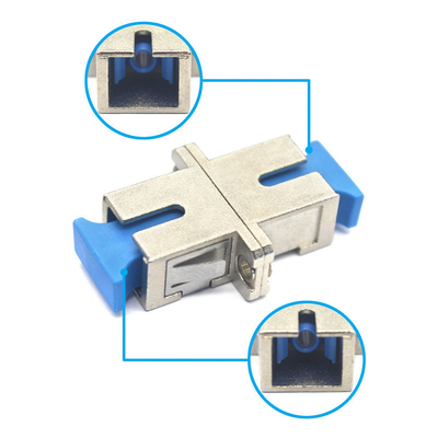 Rede GSM SC UPC Adaptador de fibra de vidro de caixa metálica simples com temperatura de armazenamento de flange de 40°C a 85°C