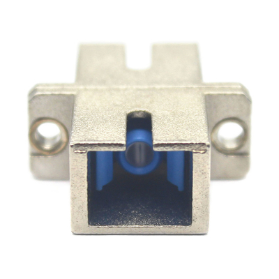 Rede GSM SC UPC Adaptador de fibra de vidro de caixa metálica simples com temperatura de armazenamento de flange de 40°C a 85°C