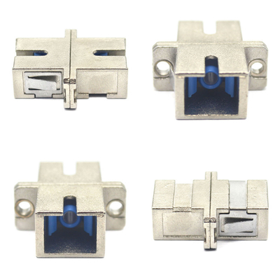 Rede GSM SC UPC Adaptador de fibra de vidro de caixa metálica simples com temperatura de armazenamento de flange de 40°C a 85°C