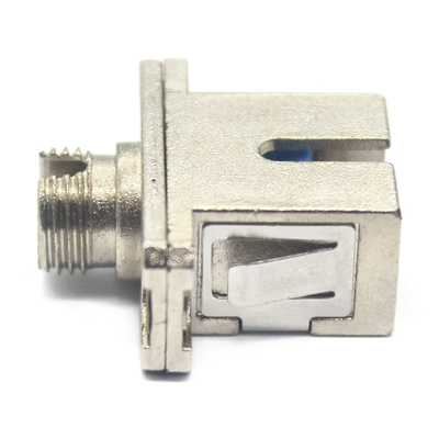 Sistema CATV SC UPC para FC UPC Adaptador Simplex em caixa de metal com flange