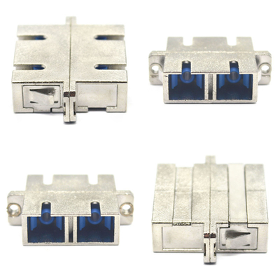 Sistema CATV SC/UPC SX DX Adaptador de modo único com flange e perda de inserção de 0,2 dB