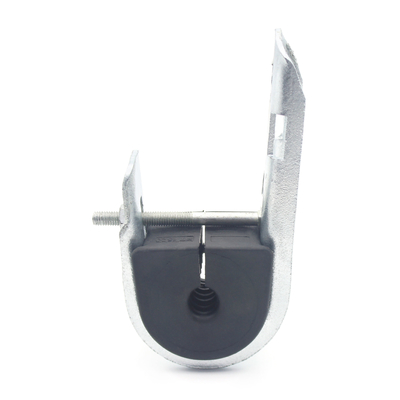 Material de inserção de neoprene protegido contra UV Grampos de suspensão de aço galvanizado para cabo ADSS