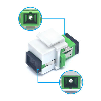 SC APC Simplex Keystone Adaptador com teste de carga da flange ≥ 70 N Temperatura de armazenamento 40°C a 85°C