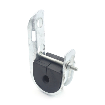 Material de inserção de neoprene protegido contra UV Grampos de suspensão de aço galvanizado para cabo ADSS