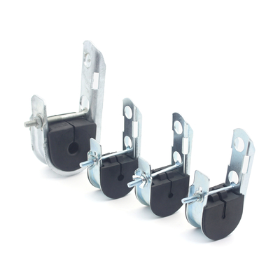 Material de inserção de neoprene protegido contra UV Grampos de suspensão de aço galvanizado para cabo ADSS