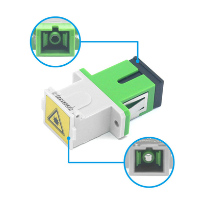 Temperatura de armazenamento de 40°C a 85°C Adaptador de fibra óptica APC SC com obturador automático e flange Filp