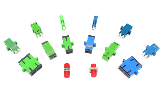 Temperatura de armazenamento de 40°C a 85°C Adaptador de fibra óptica APC SC com obturador automático e flange Filp
