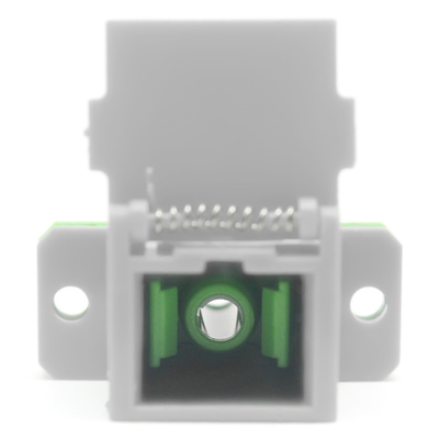 Temperatura de armazenamento de 40°C a 85°C Adaptador de fibra óptica APC SC com obturador automático e flange Filp