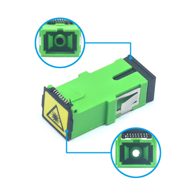 0.2 dB Durabilidade SC APC ou UPC Simplex SM Adaptador de Fibra Ótica com Obturador Automático