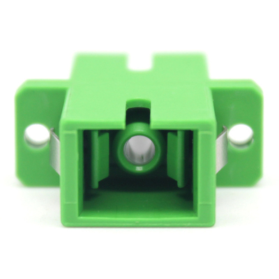 Adaptador de fibra óptica simples de modo único com flange e baixa perda de inserção de 0,2 dB
