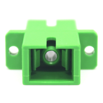 Adaptador de fibra óptica simples de modo único com flange e baixa perda de inserção de 0,2 dB