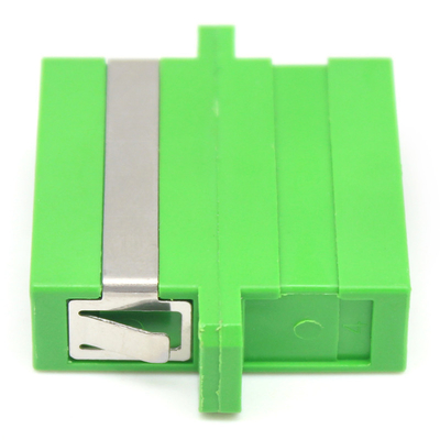 Rede GSM Fibra Óptica Verde SC APC Adaptador Óptico Duplex de Modo Único com Flange