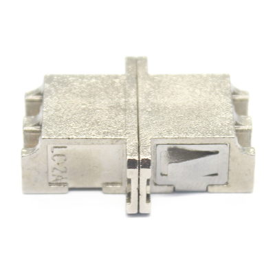 Fibra de caixa de metal DX LC UPC Duplex sm Adaptador com flange Perda de inserção baixa de 0,2 dB