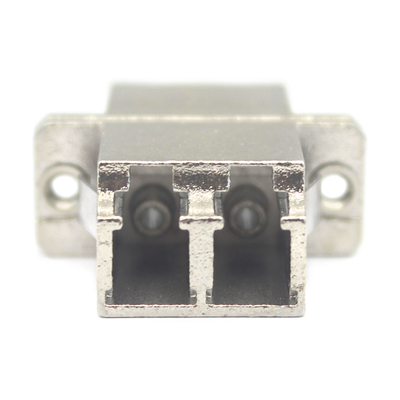 Fibra de caixa de metal DX LC UPC Duplex sm Adaptador com flange Perda de inserção baixa de 0,2 dB