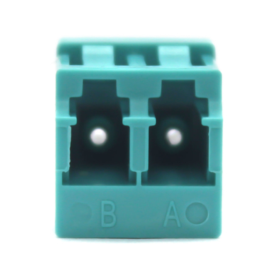 Adaptador de fibra óptica multimodo duplex OM3 de tipo LC baixo para teste de carga ≥ 70 N Perda de inserção 0,2 dB