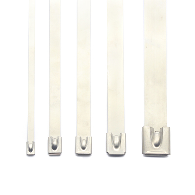 Fios de ligação diretamente de aço inoxidável Cable Tie resistente aos raios UV 201 304 316 Tamanho personalizado