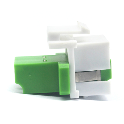 Adaptador duplex de chave de fibra óptica LC APC com obturador interno