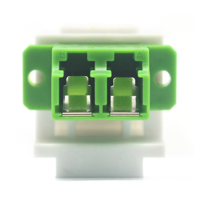 Adaptador duplex de chave de fibra óptica LC APC com obturador interno