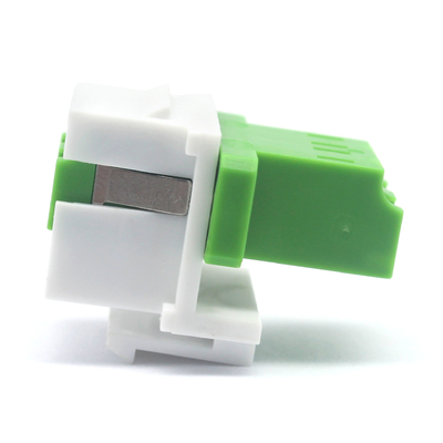 Adaptador duplex de chave de fibra óptica LC APC com obturador interno