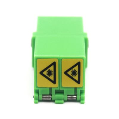 Adaptador de fibra óptica FTTH LC Duplex com obturador automático