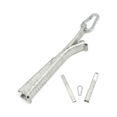 FTTH Telecom Outdoor Steel Drop Cable Tension Clamp 165*15*30mm e 57g para Outdoor