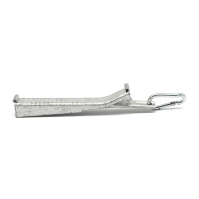 FTTH Telecom Outdoor Steel Drop Cable Tension Clamp 165*15*30mm e 57g para Outdoor