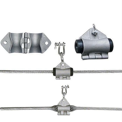 Grampos de tensão pré-formados para cabos de fibra óptica ADSS em ferro plano galvanizado a quente