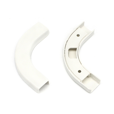 Acessórios de fibra óptica ABS de plástico Cable Wiring Right Bending Angle Wall Tube Cable Clip