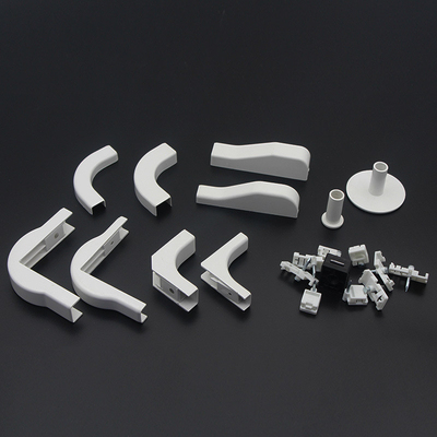Acessórios de fibra óptica ABS de plástico Cable Wiring Right Bending Angle Wall Tube Cable Clip