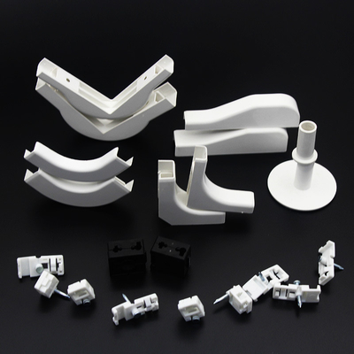 Acessórios de fibra óptica ABS de plástico Cable Wiring Right Bending Angle Wall Tube Cable Clip