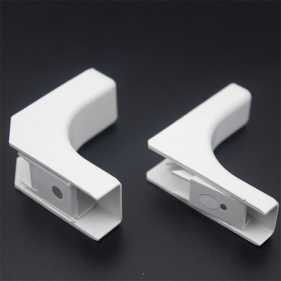 Acessórios de fibra óptica ABS de plástico Cable Wiring Right Bending Angle Wall Tube Cable Clip